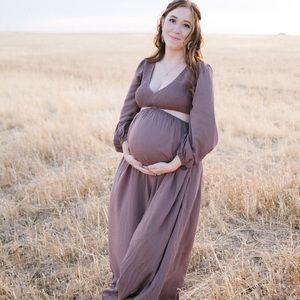 Vici pina smocked cutout maxi dress